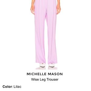 ISO Michelle Mason wide leg pant in lilac size 6